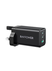 Ravpower RP-PC172 PD 65W 3-Port Wall Charger Black