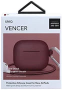 Uniq Vencer Silicone Hang Case for Airpods 3 - Burgundy Maroon EOL