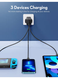 Ravpower RP-PC172 PD 65W 3-Port Wall Charger Black