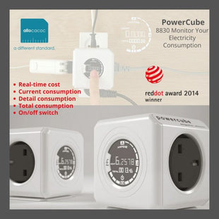 Allocacoc PowerCube Original Monitor UK 8830/UKORMO