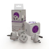 Allocacoc PowerCube ReWirable USB + 4x plug UK 1850/UKRU4P