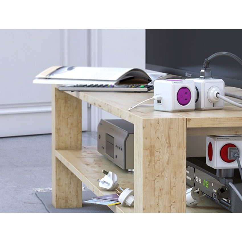 Allocacoc PowerCube ReWirable USB + 4x plug UK 1850/UKRU4P