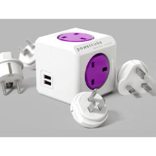 Allocacoc PowerCube ReWirable USB + 4x plug UK 1850/UKRU4P