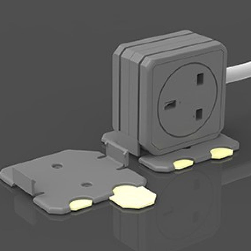 Allocacoc PowerExtension  2X PLUG DUO 5m cable UK 10804/UKEDUO