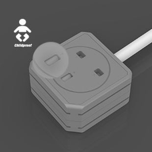 Allocacoc PowerExtension  2X PLUG DUO 5m cable UK 10804/UKEDUO