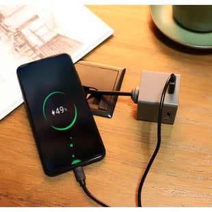 Allocacoc  USB Cube Extended PD GaN 65W UK  GREY DH1257GY/UKPD65