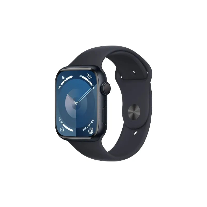 APPLE WATCH SERIES 9 GPS 45MM MIDNIGHT ALUMINIUM CASE WITH MIDNIGHT SPORT BAND - M/L