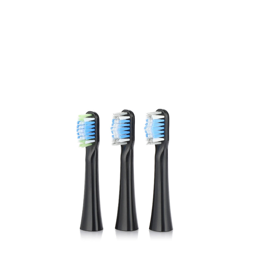 ATMOKO Sonic Duo Electric Toothbrush, Rechargeable with 40000VPM, Includes 8 Brush Heads-HP42A, Black&pink