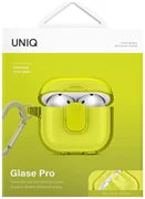 UNIQ GLASE PRO AIRPODS 4TH GEN LOCK CASE - LIGHT LIME (LIGHT LIME)