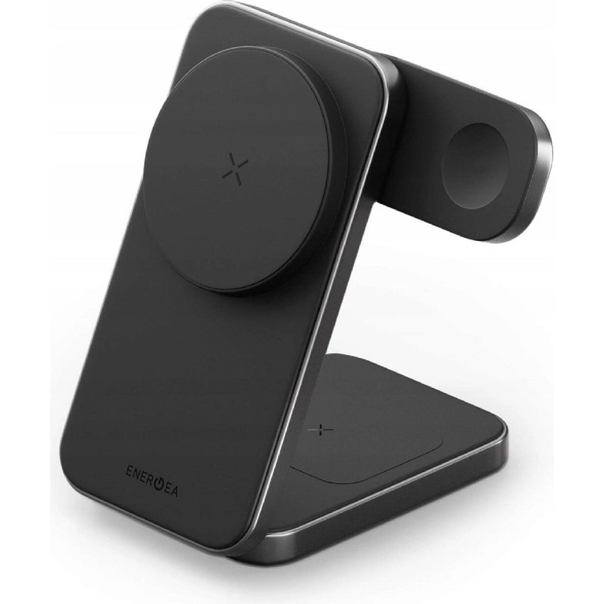 ENERGEA MAGTRIO PLUS, 3IN1 FOLDABLE QI2 MAGNETIC FAST WIRELESS CHARGER - GUNMETAL