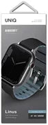 UNIQ LINUS AIROSOFT SILICONE APPLE WATCH STRAP 41/40/38MM - MIDNIGHT BLACK (BLACK)