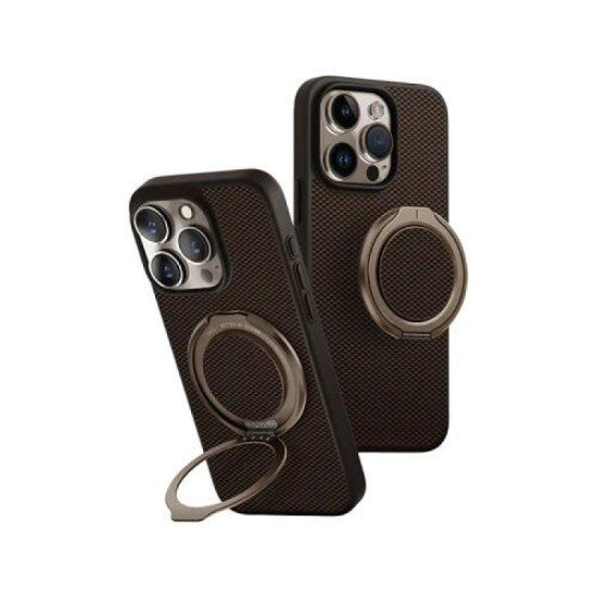 UNIQ HYBRID IPHONE 16 PRO MAGCLICK CHARGING KEVA AIR WITH GRIPFIT PREMIUM - UMBER (BROWN)