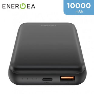 ENERGEA MAGPAC LITHE 10000mAh Ultra SLIM MAGNETIC FAST WIRELESS USB-C PD20W POWERBANK WITH BUILY-IN VIDEO STAND -BLACK
