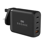 Engage 120W Gan 4 Port Gan travel Charger - Black