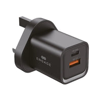 Engage Dual Port Quick Charger Power Adapter 33W PD - Black