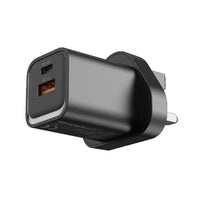 Engage Dual Port Quick Charger Power Adapter 33W PD - Black