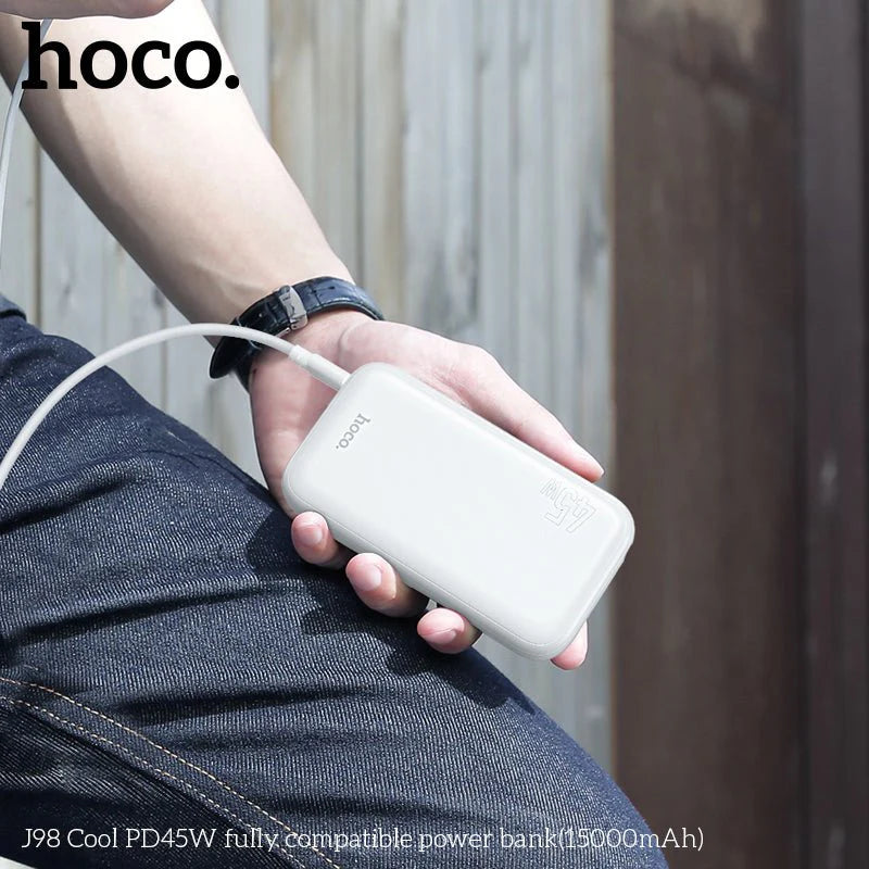 Hoco J98 Power Bank PD45W 15000mAh - White