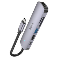 Hoco HB28 Adapter - Type-C / HDTV / USB3.0 / USB2.0 / SD / TF