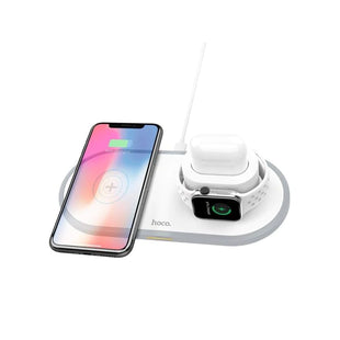 HOCO Wireless Charger CW21 Wisdom 3-in-1 tabletop charging - White