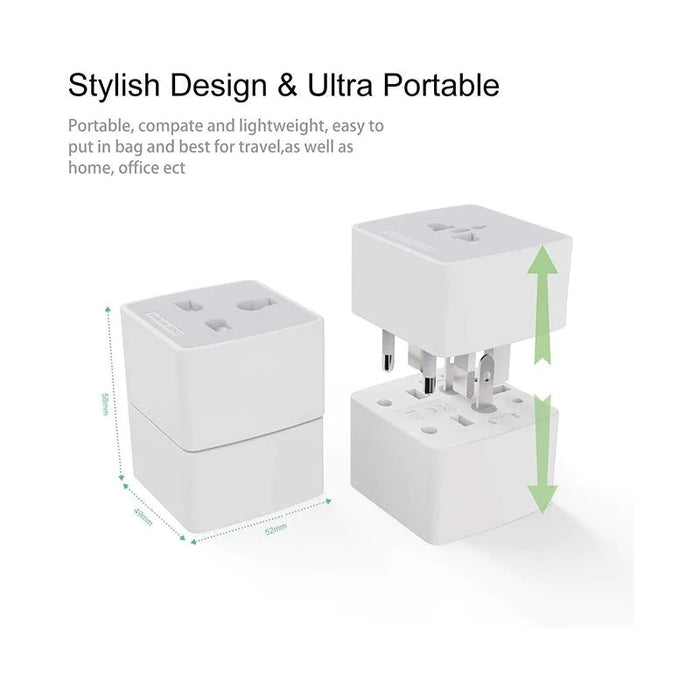 LDNIO Z4 6A Max Universal Travel Plug - 6A / White