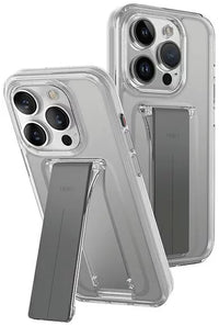 UNIQ HYBRID IPHONE 15 PRO MAX HELDRO MOUNT WITH STAND - LUCENT (CLEAR)