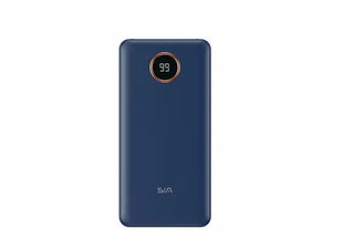 SIA PB301 10000mAh power bank with cable 37WH blue