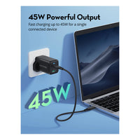 RAVPower RP-PC171 PD 45W2-Port Wall Charger Black