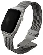 UNIQ DANTE PRO APPLE WATCH SELF-ADJUSTABLE MESH STEEL BAND 42/41/40MM - TITANIUM SLIVER (TITANIUM SLIVER)