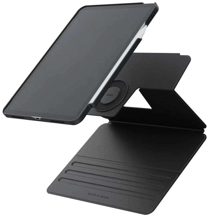 UNIQ ROVUS SNAPMOUNT MAGNETIC 360 ROTATING DETACHABLE CASE FOR IPAD (A16/10TH GEN) - DALLAS BLACK (DALLAS BLACK)