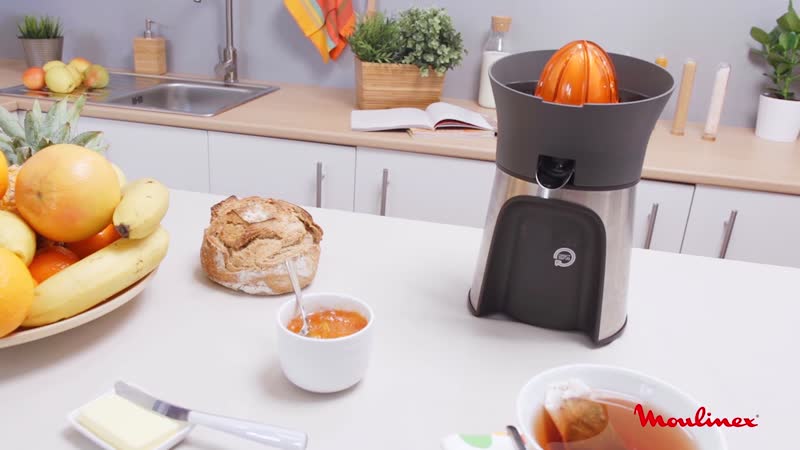 Moulinex PC603 CitrusPress 100W Electric Citrus Juicer with Drip-Stop System, Orange & Lemon Juicer