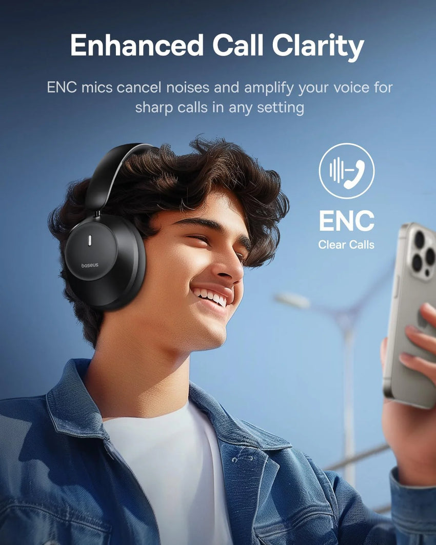 Baseus Bass BH1 Lite Wireless Headphones - Cosmic Black