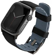 UNIQ LINUS AIROSOFT SILICONE APPLE WATCH STRAP 41/40/38MM - MIDNIGHT BLACK (BLACK)