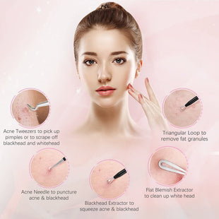 ELLESYE Blackhead Remover 6 PCS Pimple Popper Tool