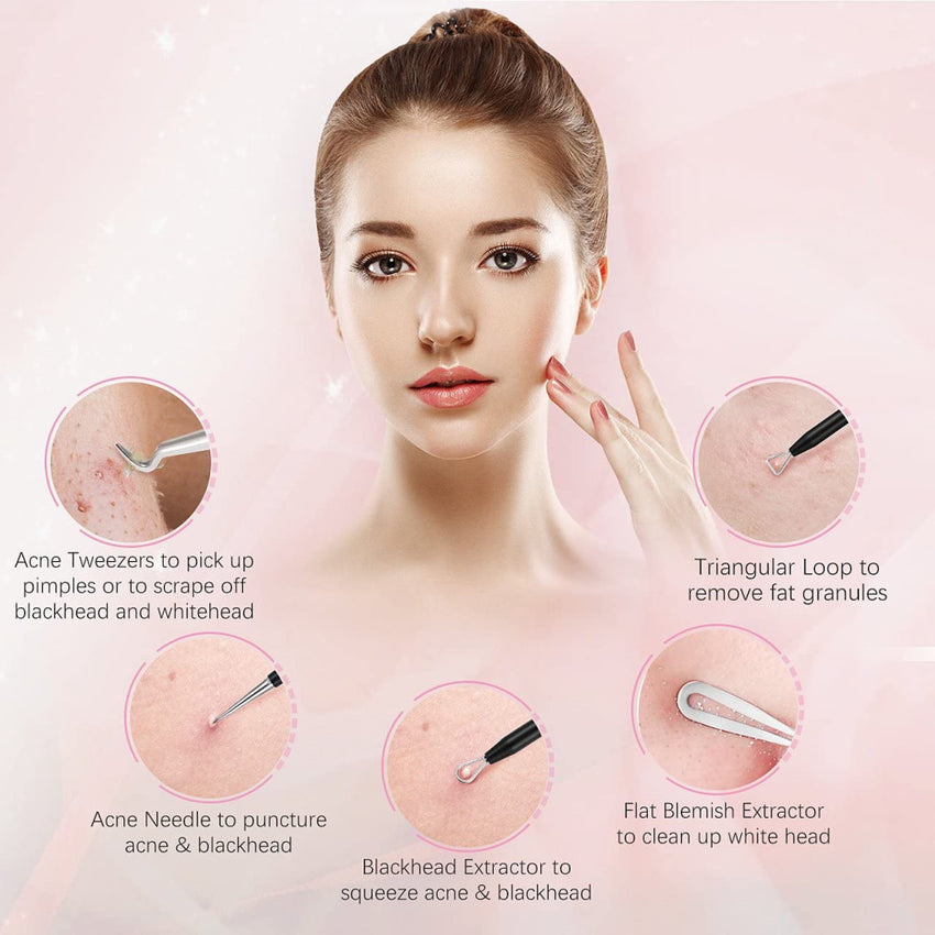 ELLESYE Blackhead Remover 6 PCS Pimple Popper Tool