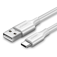 UGREEN USB-A 2.0 to USB-C Cable Nickel Plating 1.5m (White) 18W US287