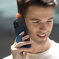 UNIQ FLIXA MAGNETIC CARD HOLDER AND POP-OUT GRIP-STAND - JET BLACK (JET BLACK) EOL