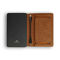 ENGAGE Magnetic Power Bank & RFID Wallet Combo | 5000mAh | Dark Brown