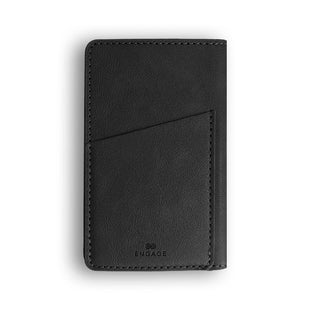 ENGAGE 5000mAh Magnetic Wireless Power Bank & RFID Blocking Wallet for iPhone (MagSafe Compatible) - Black