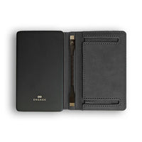ENGAGE 5000mAh Magnetic Wireless Power Bank & RFID Blocking Wallet for iPhone (MagSafe Compatible) - Black