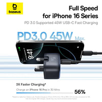 Baseus PicoGo AE11 GaN Fast Charger 1C 45W - Cosmic Black
