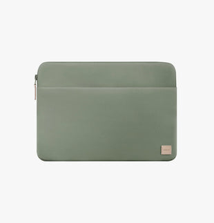 UNIQ VIENNA PROTECTIVE NYLON LAPTOP SLEEVE (UP TO 14”) - LAUREL GREEN (LAUREL GREEN)