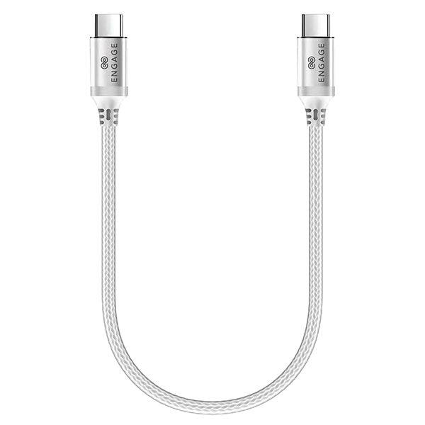 ENGAGE PD 100W TYPE-C TO TYPE-C CABLE 30 CM WHITE