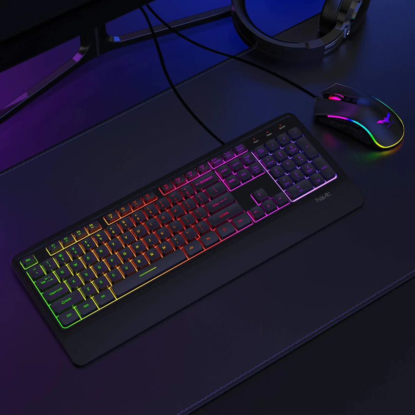HAVIT KB488L Multi-function backlit keyboard black