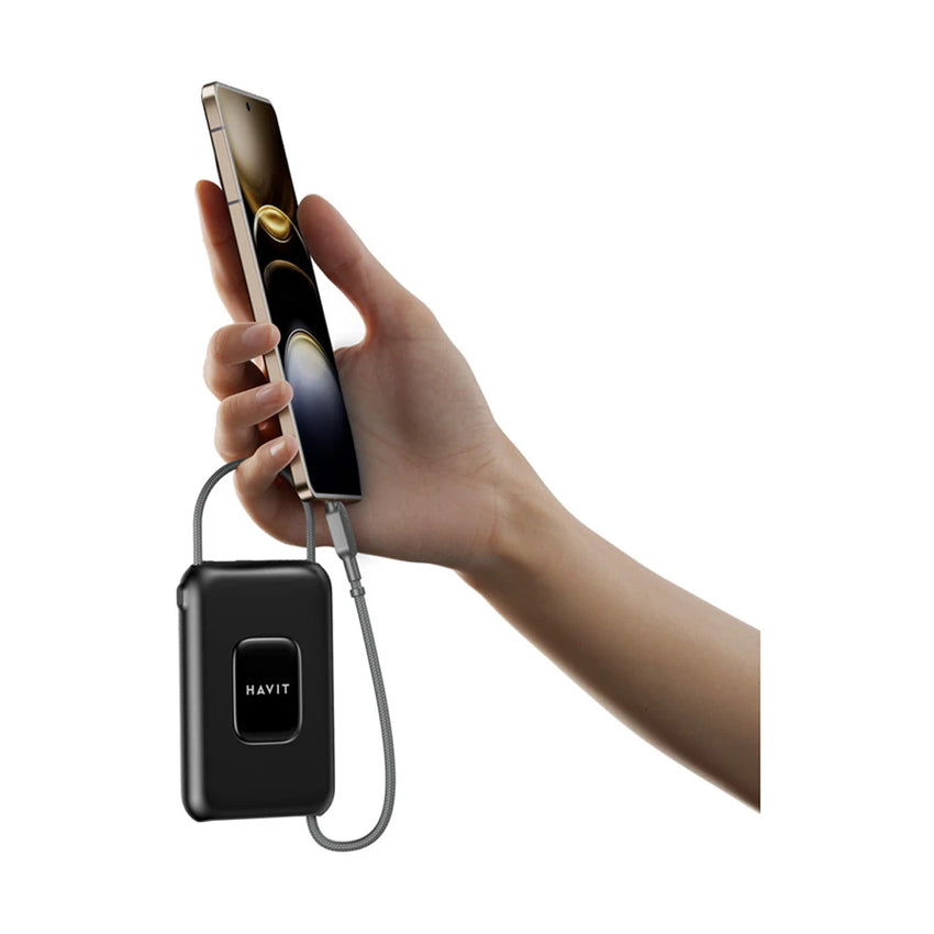 Havit PB32 10000mAh Power Bank+USB-C Cable BLK\GRY