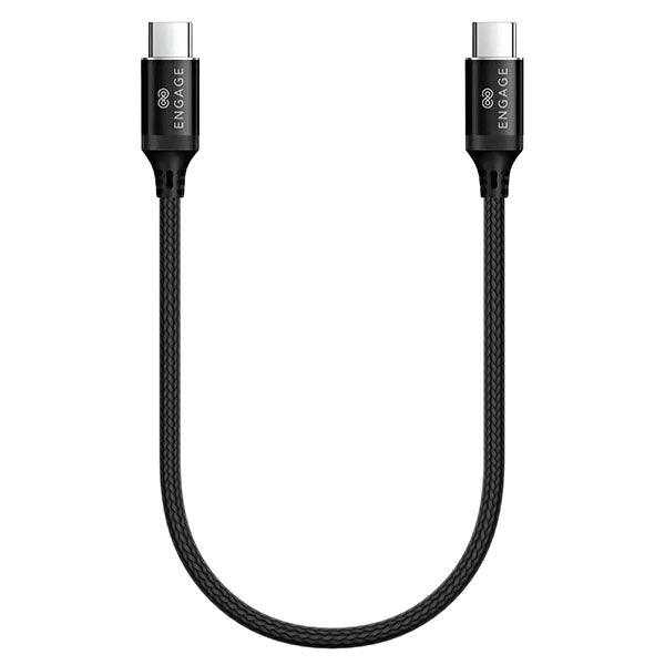 ENGAGE PD 100W TYPE-C TO TYPE-C CABLE 30 CM BLACK