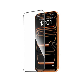 Mocoll for iPhone 17 Pro Max Screen Protector, 2.5D Full Coverage HD Tempered Glass - Black