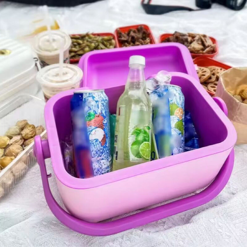 Icemaster Cooler Box with Handle and Strap Portable  ,Waterproof, insulated  carry it by hand or hang it over the shoulder, Optimised thermal insulation with 2 layers of AIRPOP and PolyPropylene