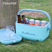 Icemaster Cooler Box with Handle and Strap Portable  ,Waterproof, insulated  carry it by hand or hang it over the shoulder, Optimised thermal insulation with 2 layers of AIRPOP and PolyPropylene