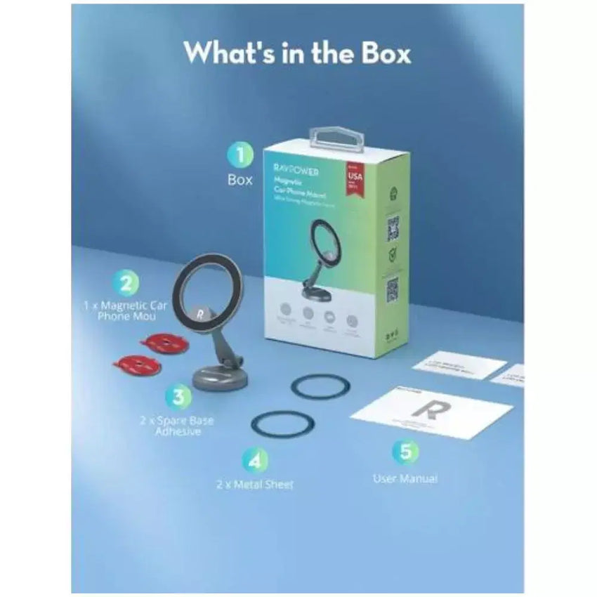 RAVPower RP-SH1003 N52 Magnet Phone holder BLACK