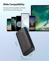 RAVPower RP-PB205DGR 10000mAh PD+QC 20W Power Bank Black